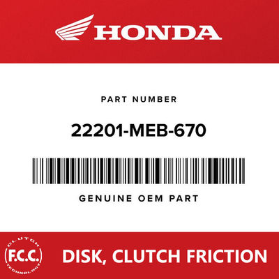 Genuine FCC Motorcycle Clutch Friction Plate Drive For Honda CRF450R, 22201-MEB-670