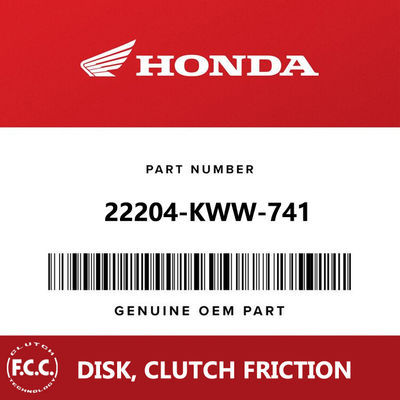 FCC Original Paper-based Clutch Friction Plate 22204-KWW-741 for Honda KWW WAVE110 NBC110