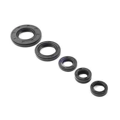 NBR Motorcycle Engine Gear Shaft Oil Seal Set 5Pcs Compatible Yamaha YBR125 5VL Durable TC Material Replacement Parts
